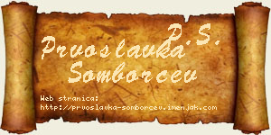 Prvoslavka Somborčev vizit kartica